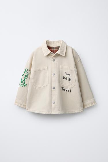 TOY STORY © DISNEY PIXAR EMBROIDERED TWILL OVERSHIRT - Ecru by Zara
