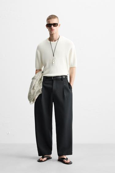 TEXTURED KNIT T-SHIRT - White by Zara - Image 0