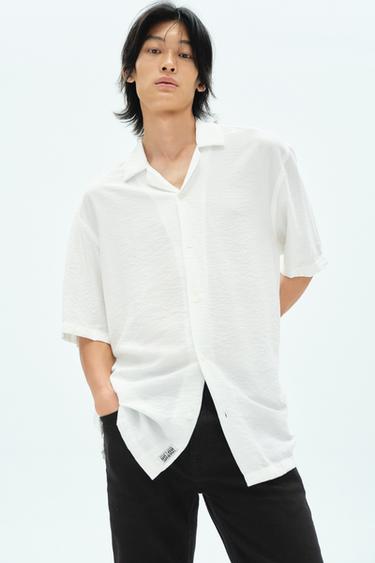RELAXED FIT FLOWING SHIRT - White by Zara
