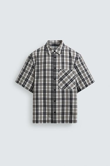 RELAXED FIT CHECK SHIRT - Multicoloured by Zara