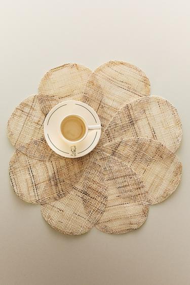 FLOWER RAMIE PLACEMAT - Light beige by Zara