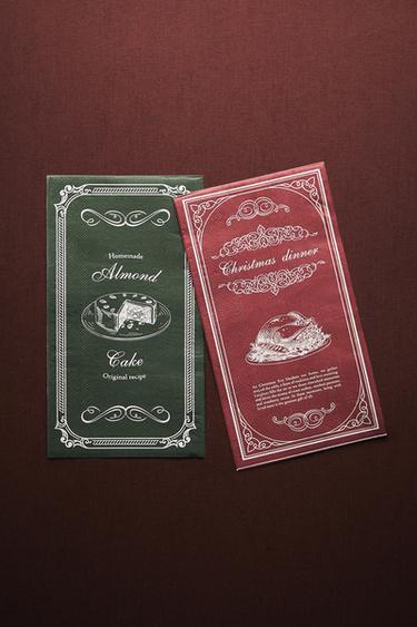 PACK OF PAPER CHRISTMAS NAPKINS (PACK OF 30) - Red by Zara