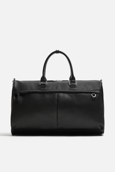 TEXTURED TRAVEL BAG - Black by Zara