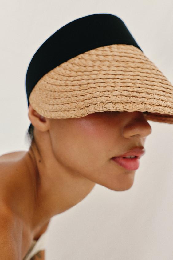 CONTRAST TRIM VISOR HEADBAND - Light beige by Zara - Image 0