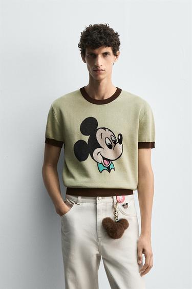 MICKEY MOUSE HARRY LAMBERT FOR ZARA X DISNEY KNIT T-SHIRT - Yellow by Zara