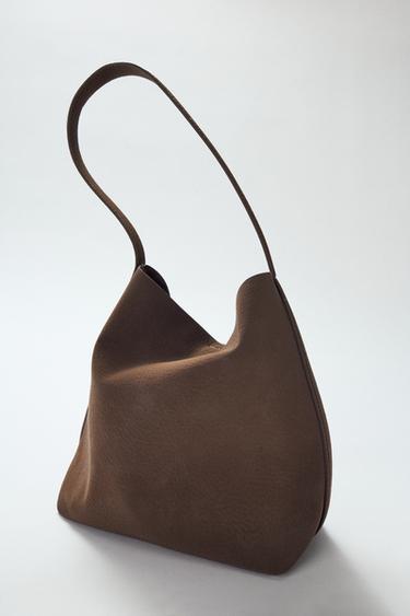 BUCKET SHOULDER BAG - Brown by Zara