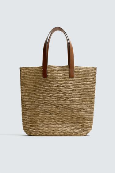 BRAIDED TOTE BAG - Ecru White by Zara