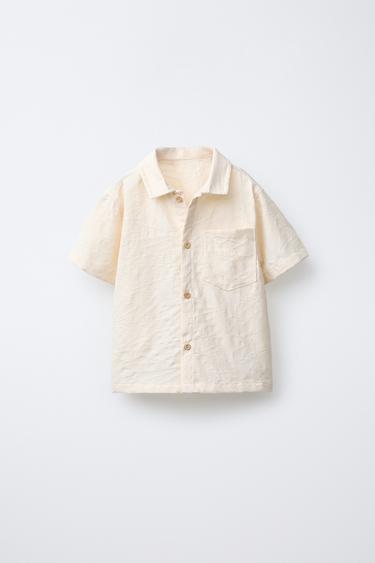 JACQUARD SHIRT - Ecru by Zara - Image 0