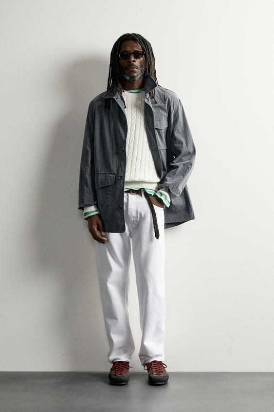AARON LEVINE X ZARA WASHED TECHNICAL OVERSHIRT - Faded blue by Zara - Image 0