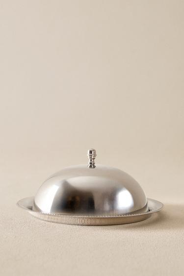 TRAY WITH STEEL DOME - Steel by Zara