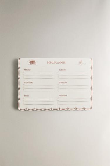 MAGNETIC MEAL PLANNER - Brick by Zara - Image 0