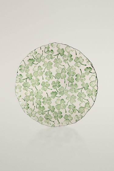 CLOVER SERVICE PLATE - Green by Zara