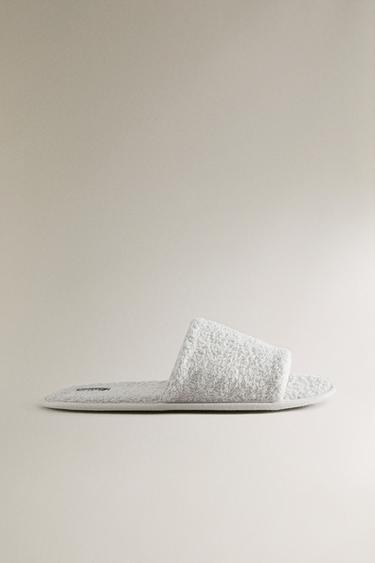 OPEN TERRY BATHROOM SLIPPERS - Grey by Zara