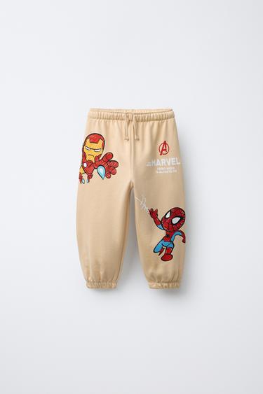 THE AVENGERS © MARVEL JOGGING TROUSERS - Light beige by Zara - Image 0