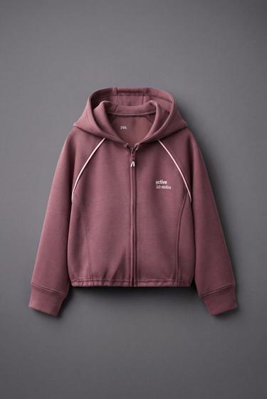 GYM HOODED JACKET - Pale pink by Zara