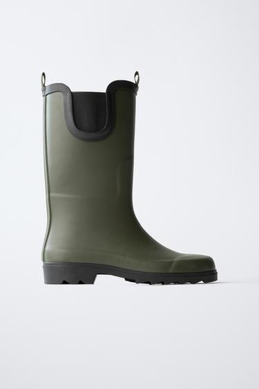 TALL WELLIES - Green by Zara