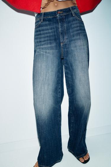JEANS Z1975 STRAIGHT LOW-RISE FULL LENGTH - Blue by Zara