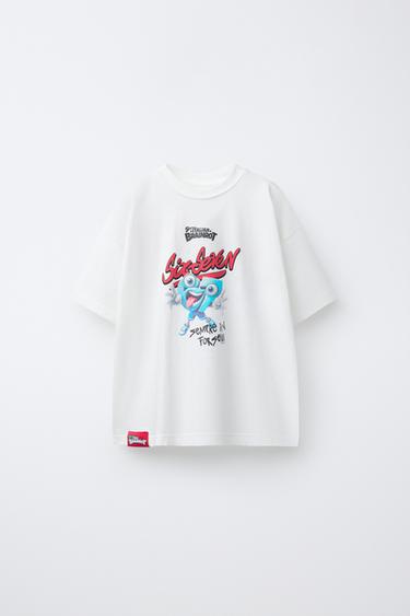 SIX SEVEN SKIFIDOL ITALIAN BRAINROT™ PRINTED T-SHIRT - White by Zara