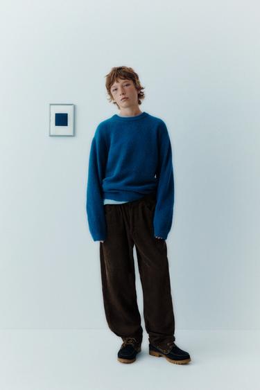 SOFT WOOL KNIT SWEATER - Bluish by Zara