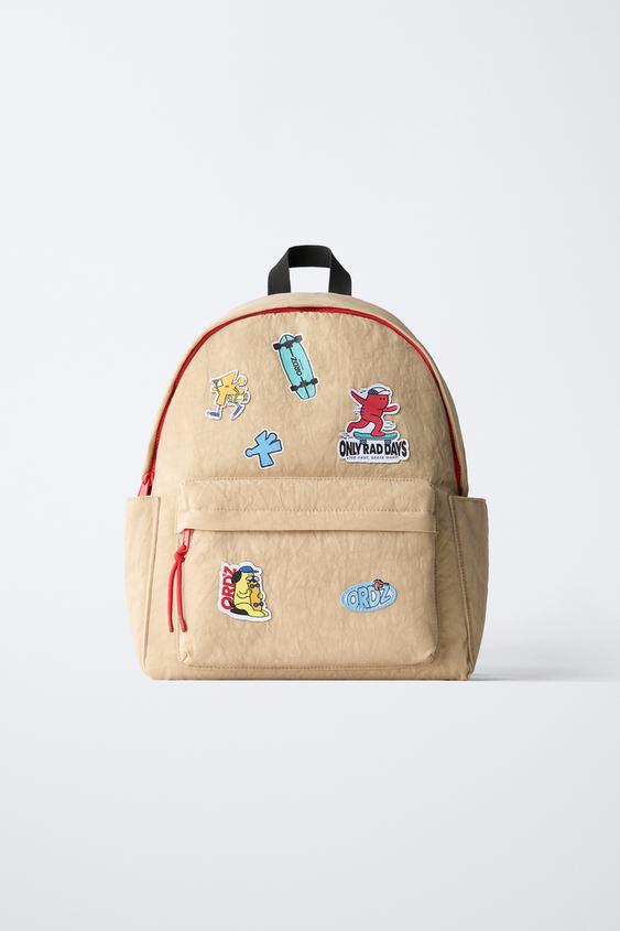 PATCHWORK BACKPACK - Beige by Zara - Image 0