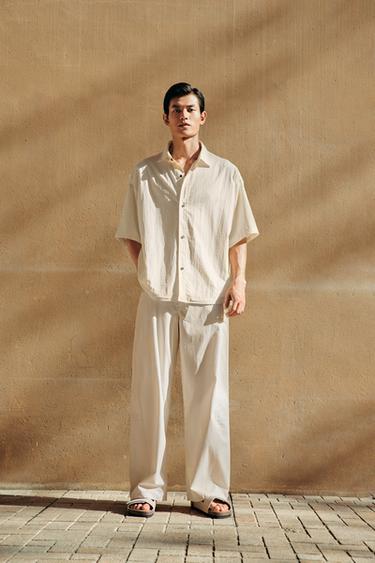 TECHNICAL CURVED FIT TROUSERS - Beige by Zara - Image 0