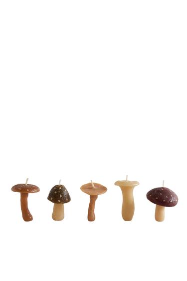 PUMPKIN SPICE MUSHROOM SCENTED CANDLE PACK (PACK OF 5) - Pumpkin by Zara