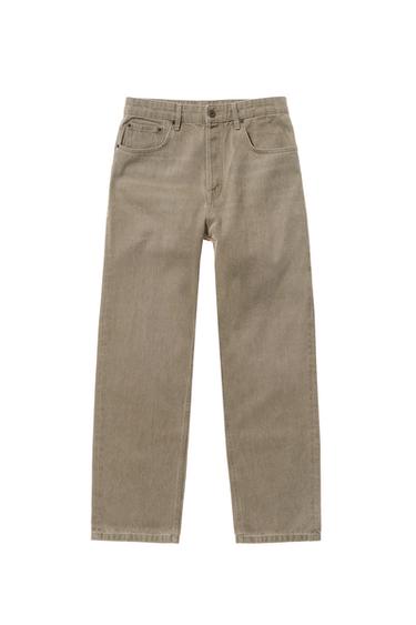 SLIM FIT STRAIGHT-LEG JEANS - Earth by Zara