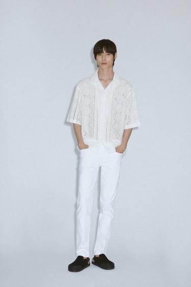 SLIM FIT JEANS - White by Zara