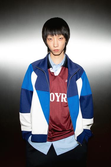 RETRO FOOTBALL TECHNICAL POLO SHIRT - Burgundy by Zara