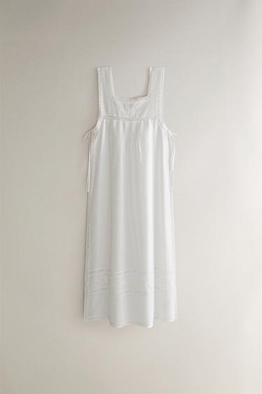 LONG TOP WITH SIDE VENTS - White by Zara