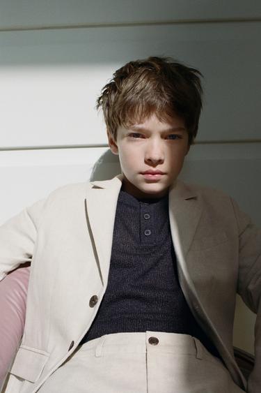 RUSTIC KNIT T-SHIRT - chocolate by Zara