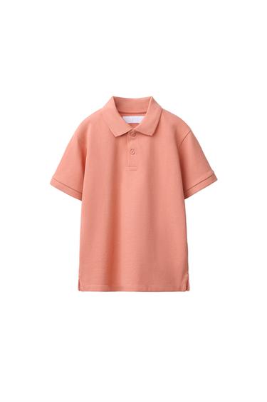 BASIC PIQUÉ POLO SHIRT - Salmon by Zara