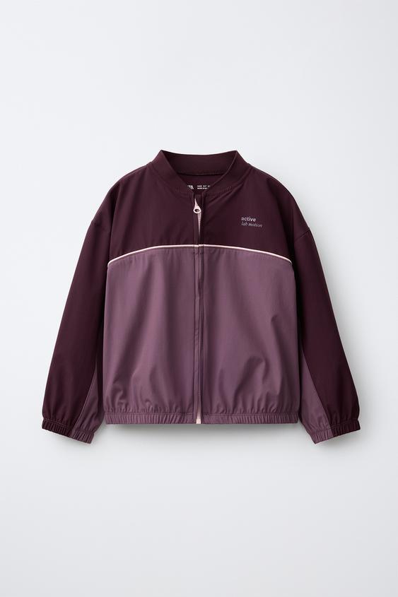 TECHNICAL GYM JACKET - Burgundy by Zara - Image 0
