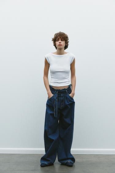 BOATNECK TOP - White by Zara - Image 0