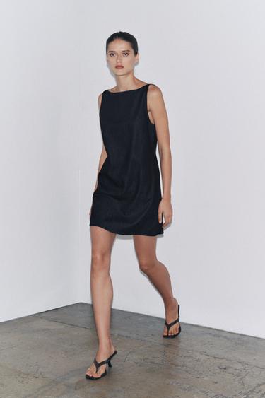 ZW COLLECTION SHORT DENIM DRESS - Blue by Zara