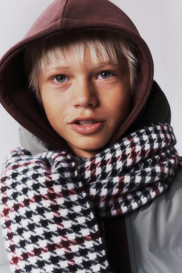 HOUNDSTOOTH SOFT-TOUCH SCARF - Black by Zara