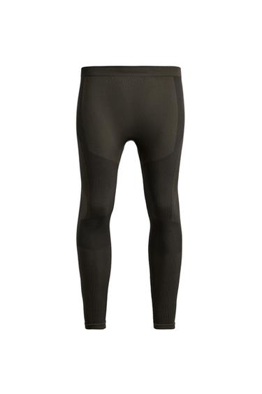 COMPRESSION SKI BASE LAYER TIGHTS - Brown by Zara