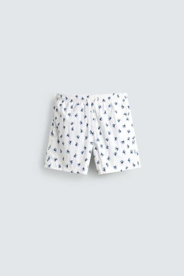 CRAB PRINT SWIM SHORTS - White by Zara