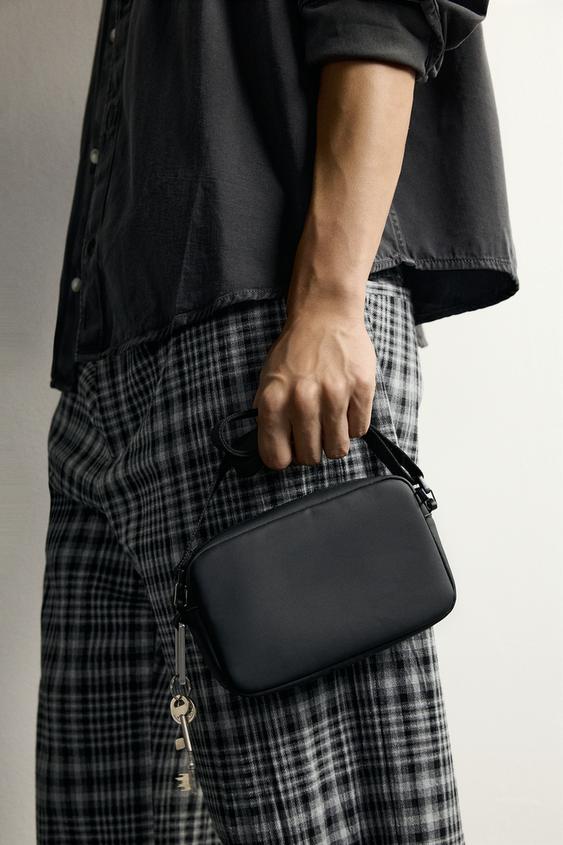 RUBBERISED CROSSBODY PHONE BAG - Black by Zara - Image 0