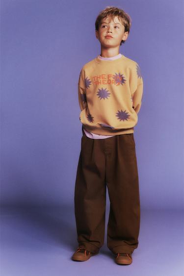 STAR PRINT SWEATSHIRT - Purple by Zara
