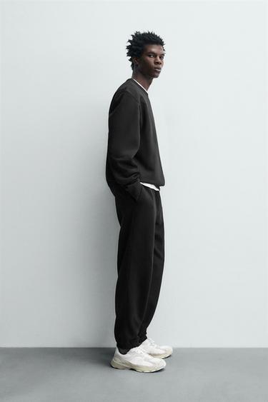 RELAXED FIT JOGGERS - Black by Zara