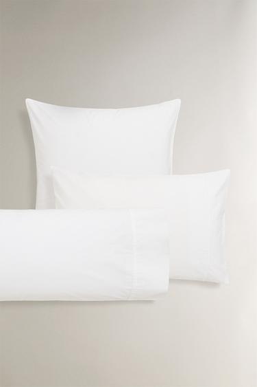 PERCALE PILLOWCASE (300 THREAD COUNT) - White by Zara