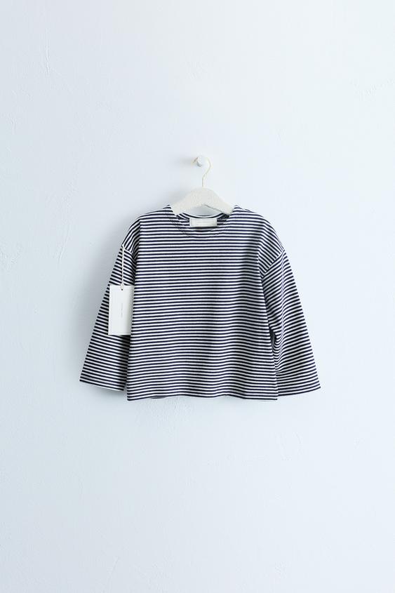 ZARA TIMELESS - STRIPED PRINT T-SHIRT - Blue/White by Zara - Image 0