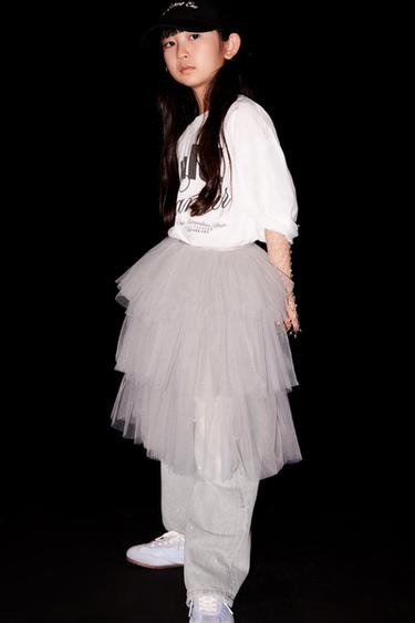 WIDE-LEG FAUX PEARL JEANS - Grey by Zara