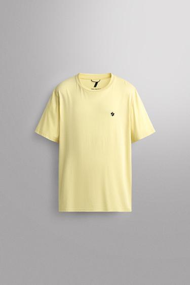FLORAL PRINT TECHNICAL T-SHIRT - Yellow by Zara