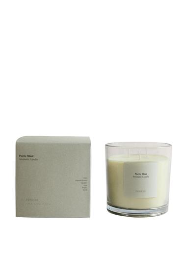 (620 G) POETIC MIND SCENTED CANDLE - Dusty pink by Zara