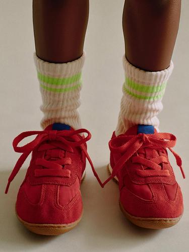 SOFT TRAINERS - Red by Zara