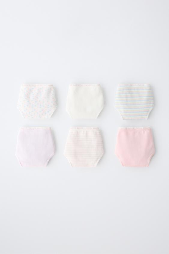 6-14 YEARS/ 6-PACK OF STRIPED AND FLORAL BRIEFS - Multicoloured by Zara - Image 0