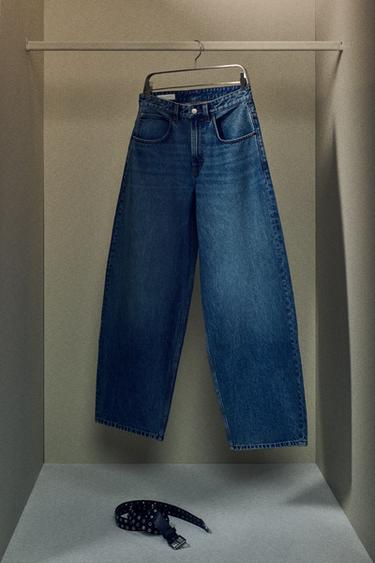 BALLOON FIT JEANS - Blue by Zara