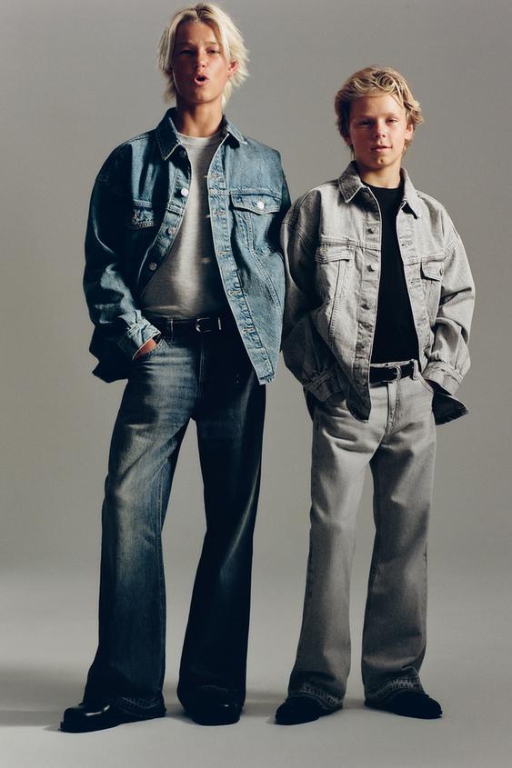 DENIM OVERSHIRT - Blue / Green by Zara - Image 0